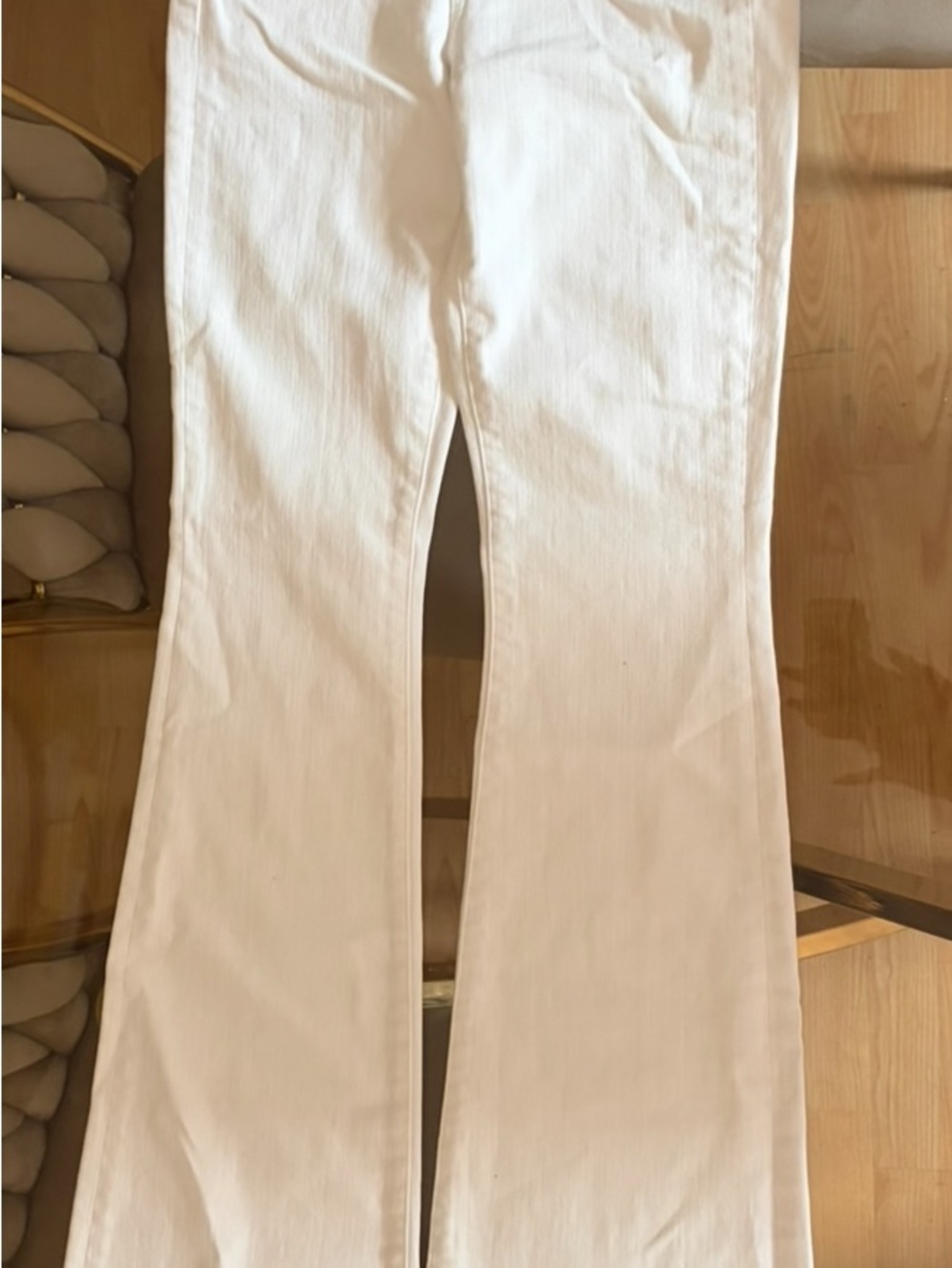 Veronica Beard White Boot-Cut Flare Pants